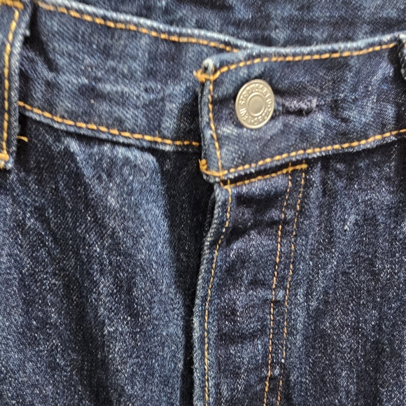 Levi's Men's Straight Jeans in Deep Indigo Blue - Picture 3 of 7